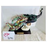 Leonardo Collection Peacock Figurine Statue