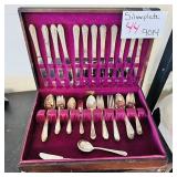 Vintage Silverplate Flatware Set in Case