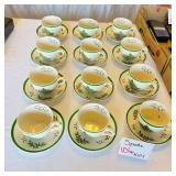 Spode Christmas Tree Cups and Saucers Set