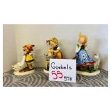 3 Goebel Hummel Figurines Girls with Animals