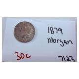 1879 Morgan Silver Dollar Nice Detail