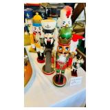 Lot of 6 Wooden Nutcracker Figures 10-15 Inches