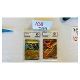 Pair Japanese Pokemon EX Cards TGC Gem Mint 10