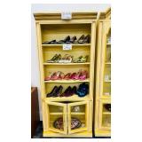 French Provincial Shoe Curio 30x13x75