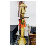 6 Foot Gold LED Christmas Lamp Post