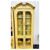 French Provincial Curio Cabinet 30x13x80