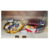 Jewelry Lot Gold Tray Boxes Accessories