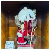 16 Inch Fabric Santa Burgundy Velvet Robe
