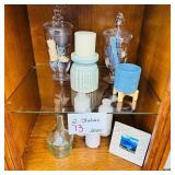 Coastal Home Decor Lot Jars Vases Candle