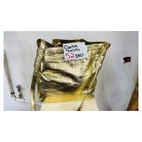 Carlos Falchi Gold Metallic Leather Tote