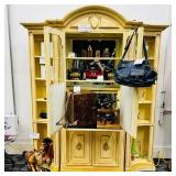 French Provincial 3 Pc Wall Unit 70x72