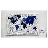 World Map Canvas Kids Wall Art 36x24