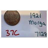 1921 Morgan Silver Dollar