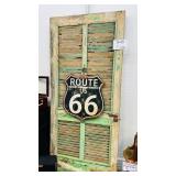 Route 66 Door With Sign 36x80