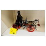 Vintage Style Steam Fire Engine Metal Model