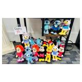 Disney Plush Lot Stitch Mickey Donald 20 Pc