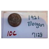 1921 Morgan Silver Dollar