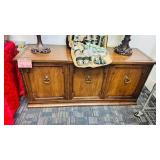 Walnut 3 Door Credenza Sideboard 60x19x27
