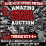 Amazing Multi Estate Auction Thursday October 8th