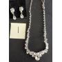 Rhinestone Necklace, matching earrings