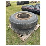 (2) 10.00-20 Tires & Rims