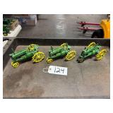 (3) JD Tractor Toys