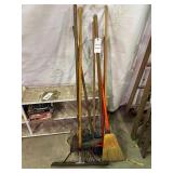 Brooms, Rakes, Shovels
