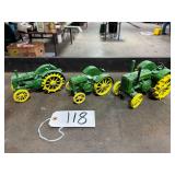 (3) JD Tractor Toys