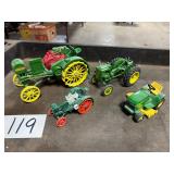 (4) JD Tractor Toys