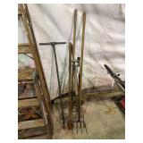 Rakes, Pitch Forks, Hoes, Etc