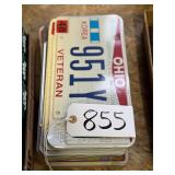 Stack of Ohio License Plates
