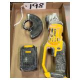 DeWalt 20V Angle Grinder and (1) Battery