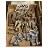 Box Lot of Hooks and Clevises