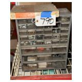 Parts Bin and Box of Assorted Nuts