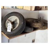 4 Small Wheelbarrow Tires