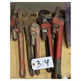 8 Assorted Pipe Wrenches