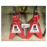 Pair of Pittsburgh 6-Ton Jack Stands