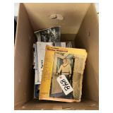 Box of Vintage Magazines & Newspapers