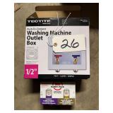 Washing Machine Outlet Box & Glue (New)