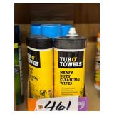 Box of Glass Cleaner and Cleaning Wipes