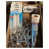 Hitch Pins, Drill Bits and Work Light Bulbs