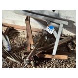 Lot of Casters, Shelf Brackets and Trailer Jack