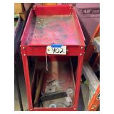 Red Rolling Cart