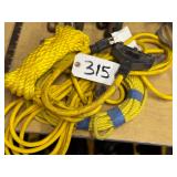 Heavy Duty Extension Cord, Rope and Connector