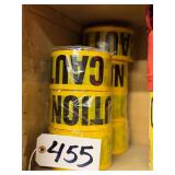 7  Rolls of Yellow CAUTION Tape