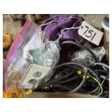 Misc. Lot of Electric Cabling and Rolling Wheels