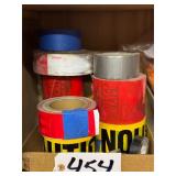 Box of Reflective, Stego and CAUTION Tapes