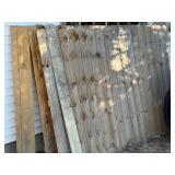 (4) 6ï¿½x 8ï¿½ Wooden Fence Panels