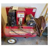 2 hp Sanborn compressor and hose