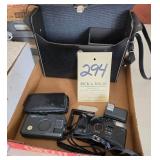 camera lot w/cases